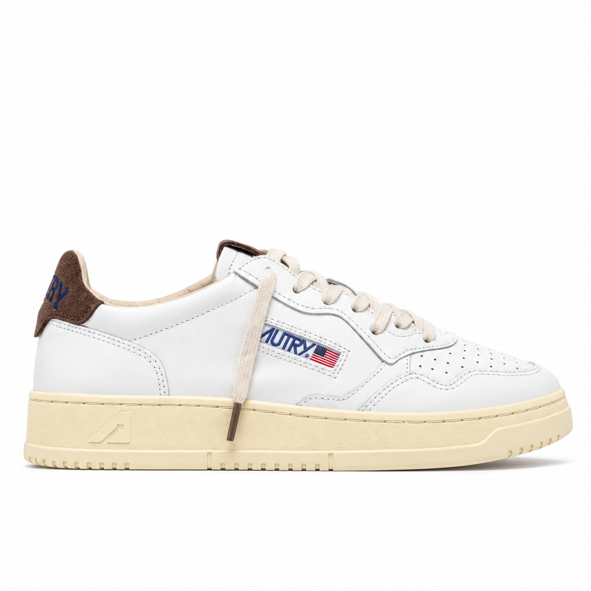 Sneakers Medalist low suede chocolate blu- Autry