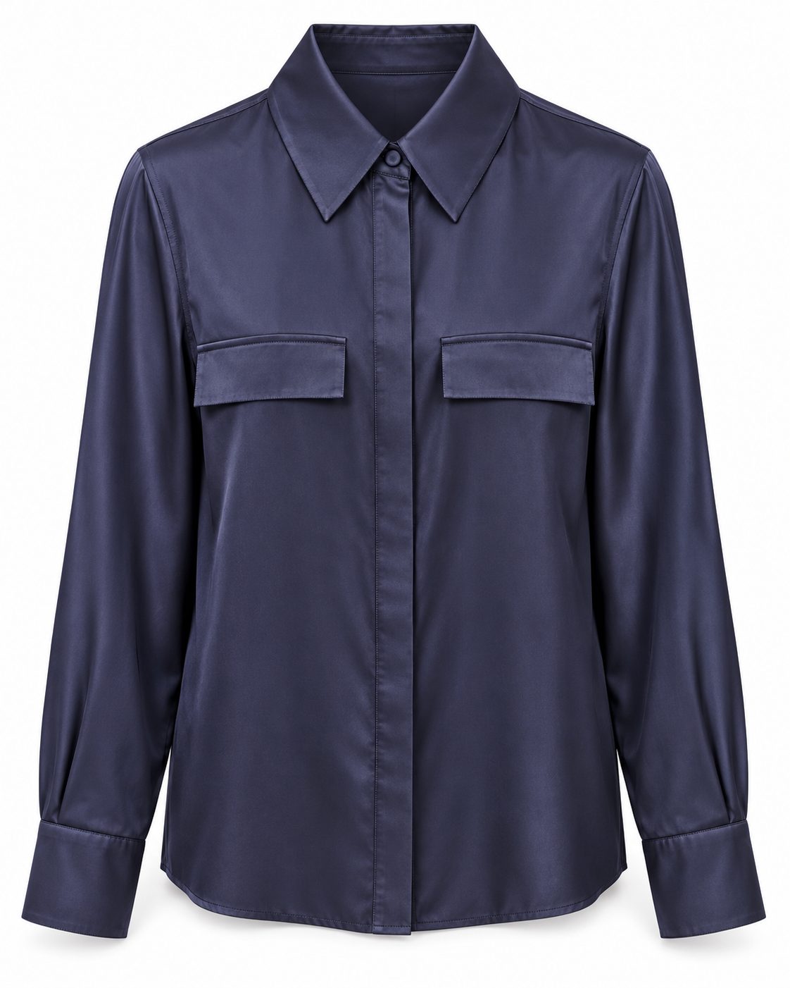 Camicia Regular con abbottonatura nascosta - Mar de Margaritas