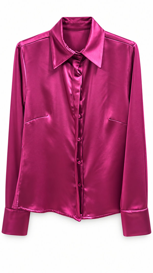 Camicia Seta Bordeaux - Kostumn