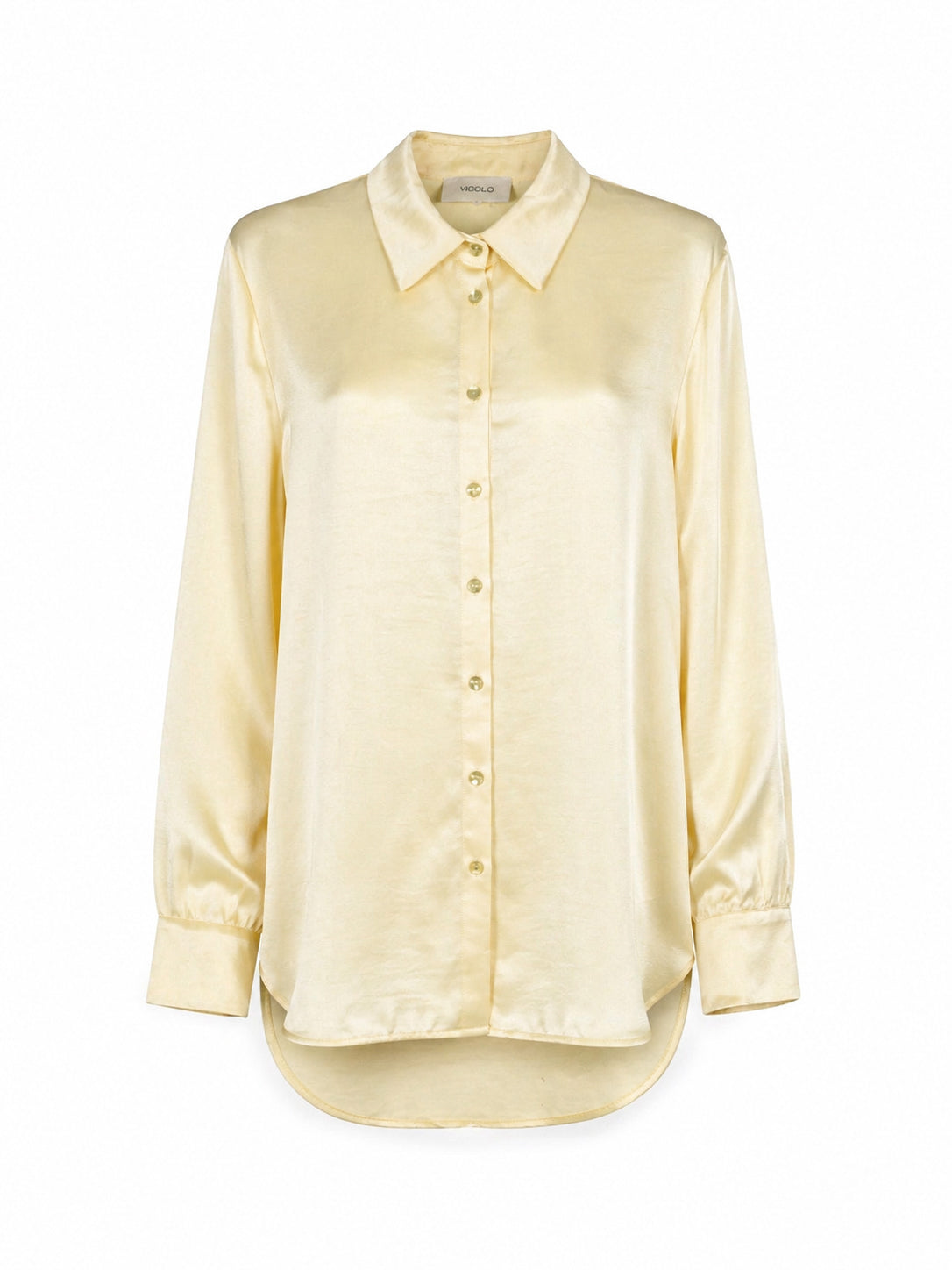 Camicia Satin Gialla - Vicolo