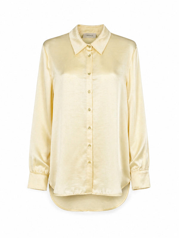 Camicia Satin Gialla - Vicolo