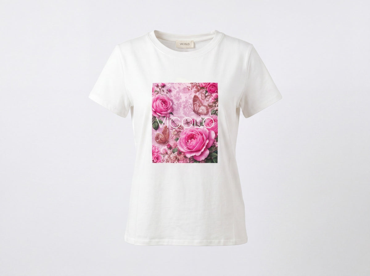 T- Shirt Fiori - Vicolo