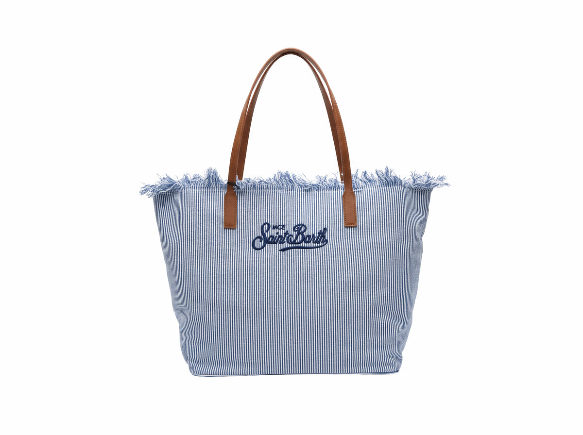 Borsa City Bag Micro Strisce - Saint Barth