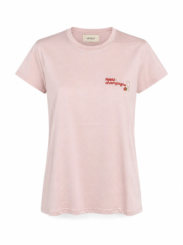 T-Shirt Fragole & Champagne - Vicolo