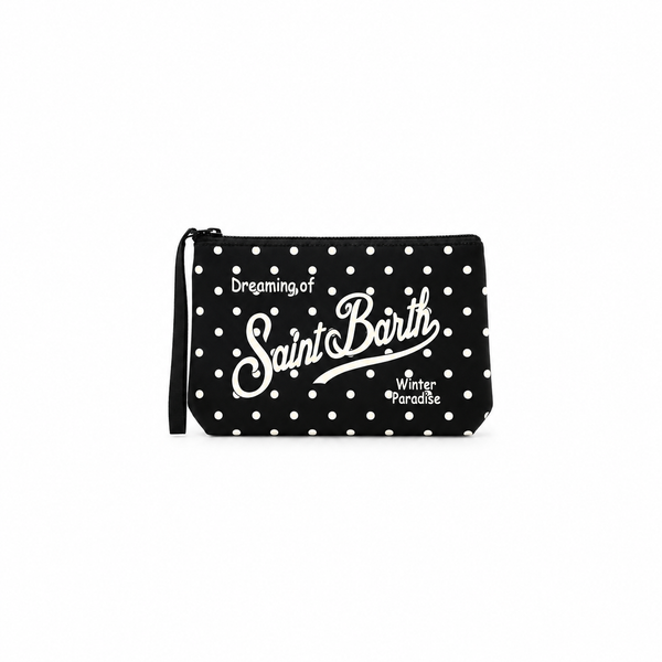 Pochette Aline Pois Nero - Saint Barth
