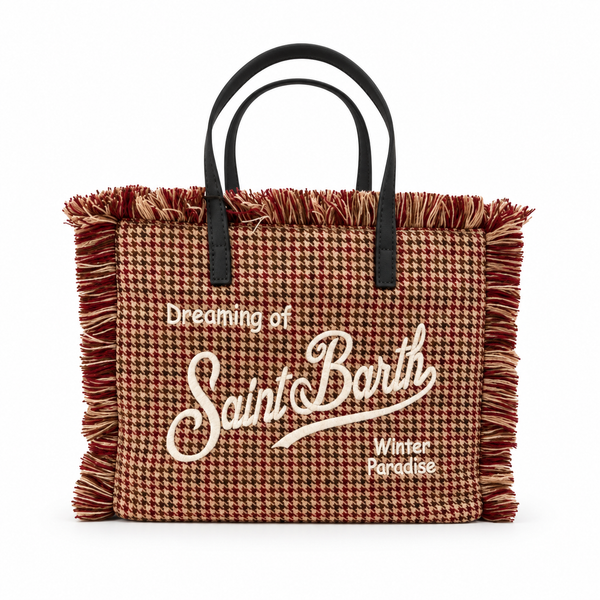 Borsa Mini Vanity pied de poule - Saint Barth