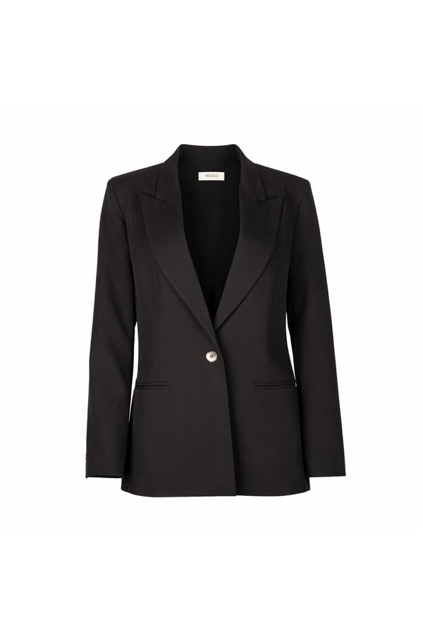 Giacca Vicolo - Tailleur Nero Monobottone - immagine 1