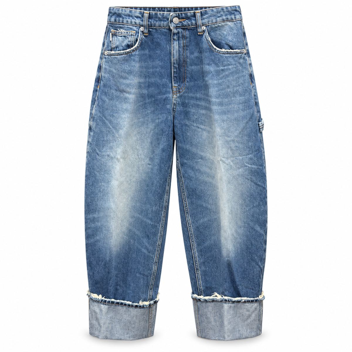 Jeans Kuma Barrel con Fondo Risvoltato - Vicolo