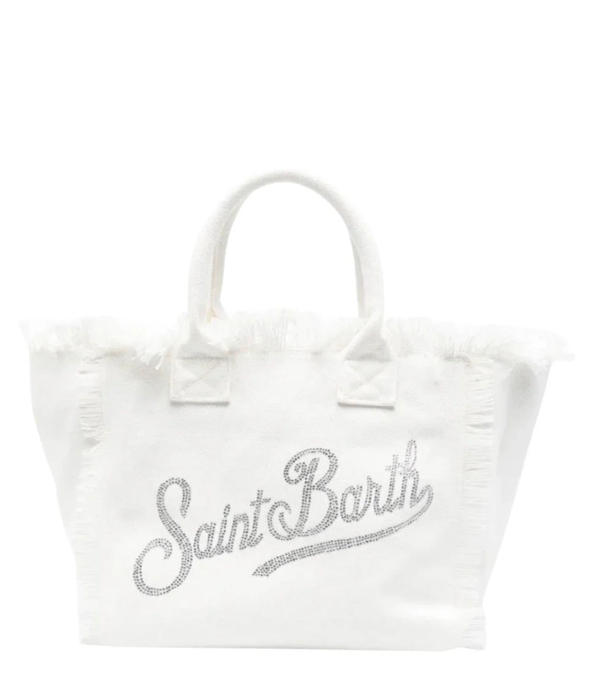 Borsa Vanity Strass Bianca - Saint Barth