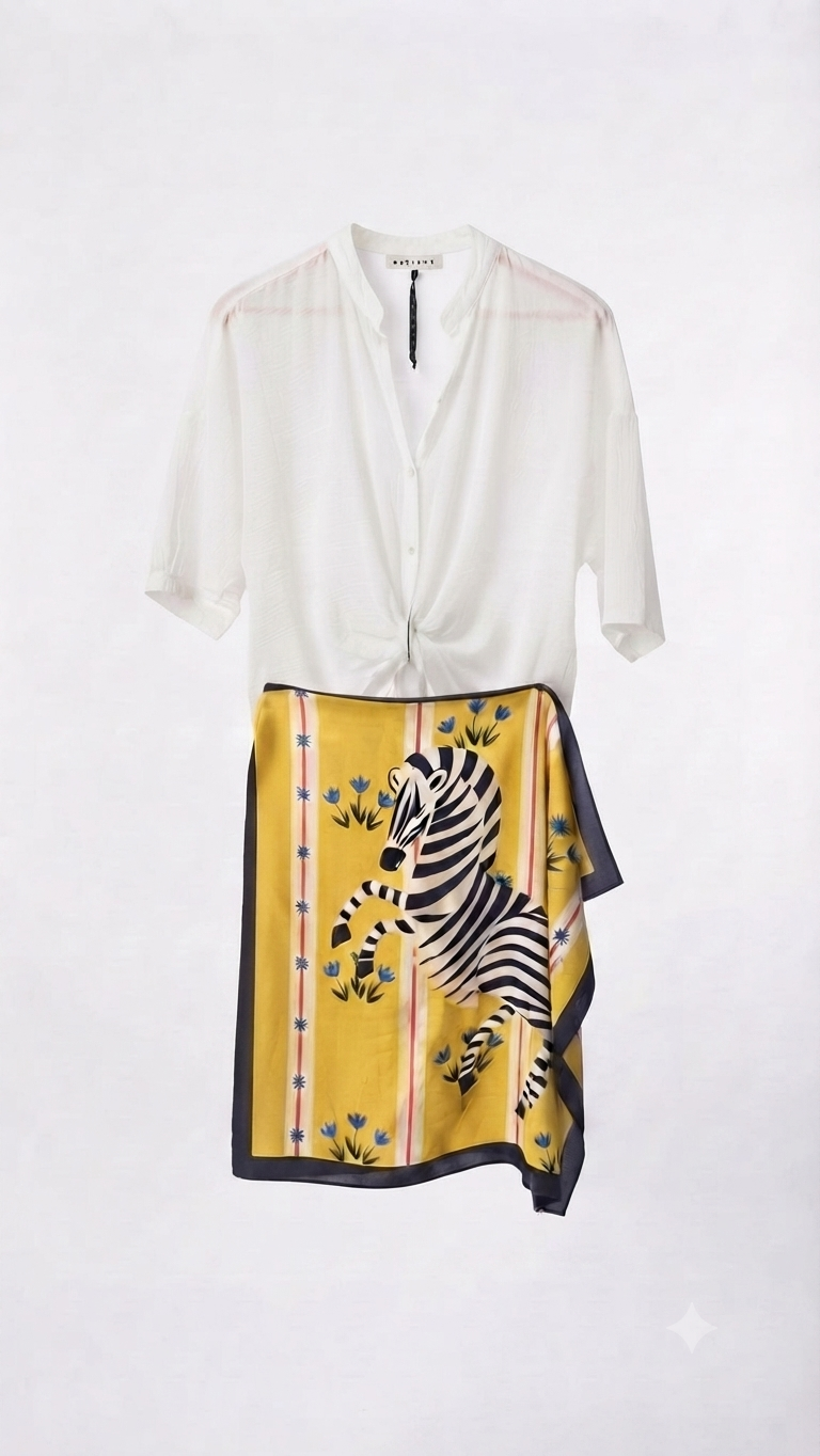 Set pareo Zebra Camicia Bianca - Haveone