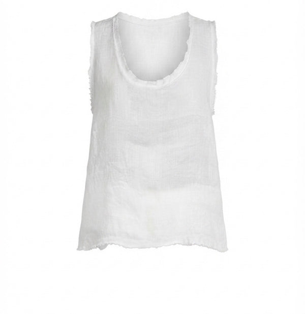 Top 100% Lino Panna - Tensione In