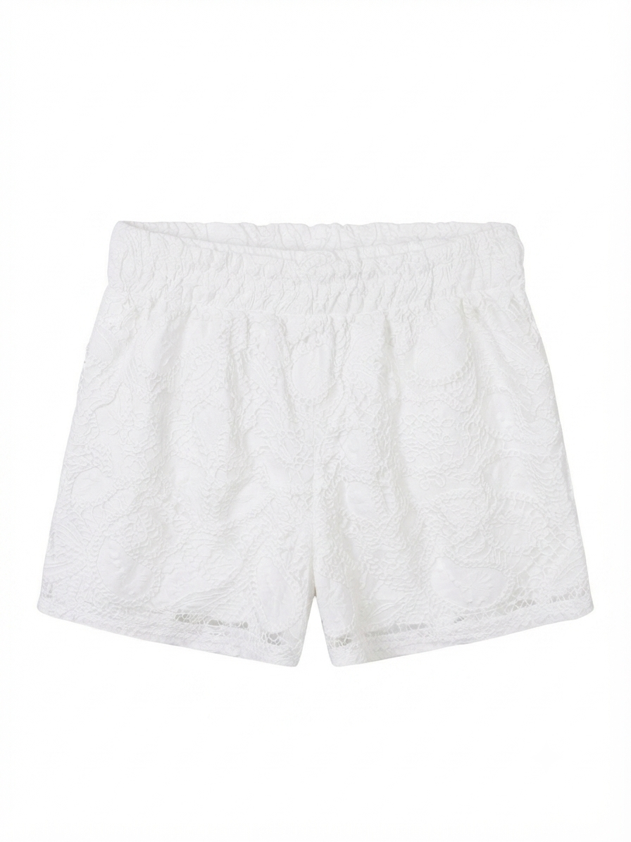 Pantaloncino Macrame Bianco - Tensione In
