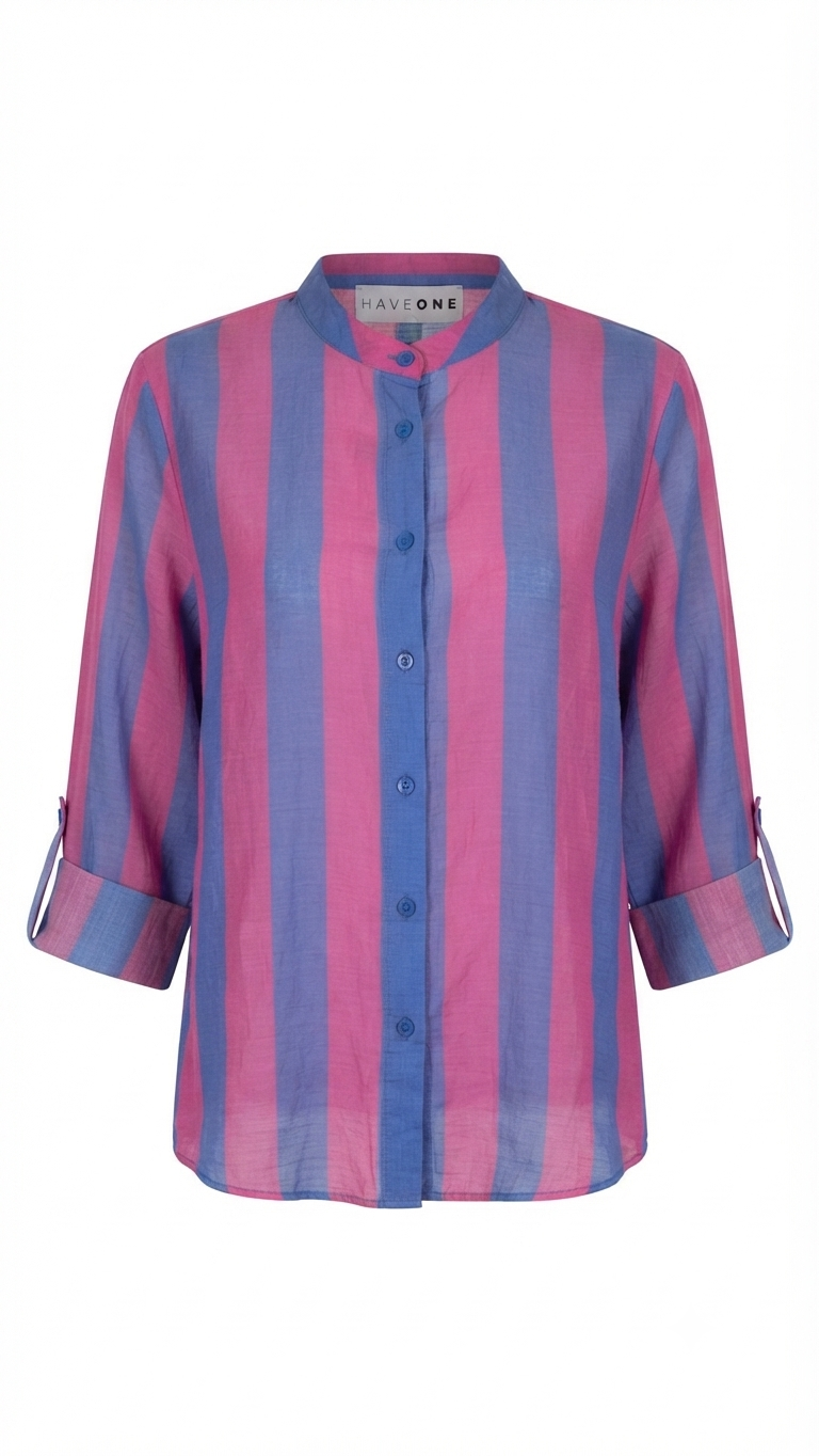Camicia Blu Fucsia - Haveone