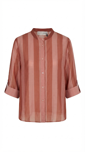 Camicia Strisce Cipria tabacco - Haveone