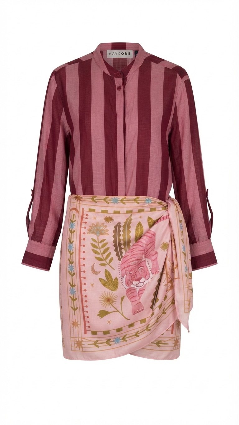 Coordinato Tigre Rosa Mini - Haveone