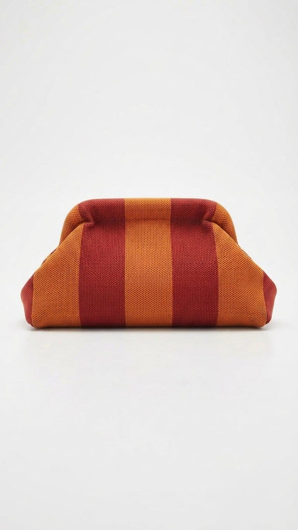 Pochette Pelle Arancio Rossa - Mela D'oro