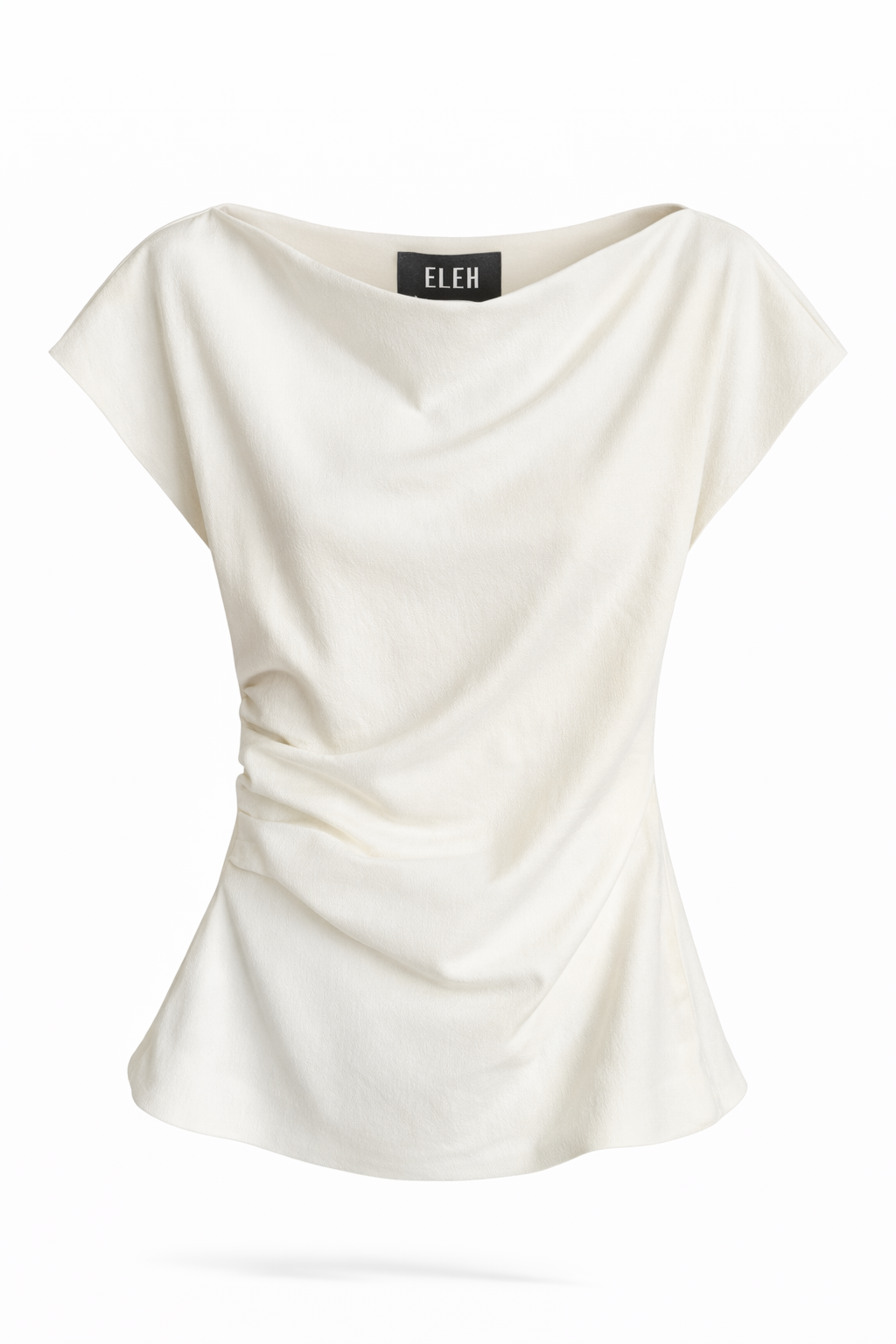 Top Drappeggiato Bianco ELEH - immagine 1