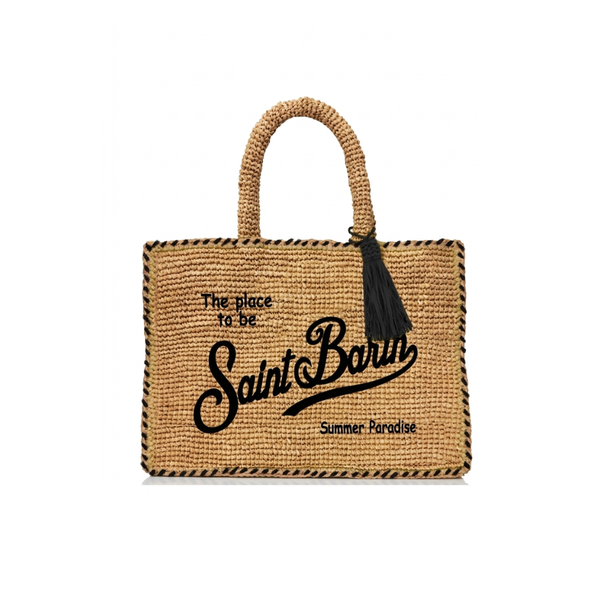 Borsa Colette Raffia Nero - Saint Barth - immagine 1