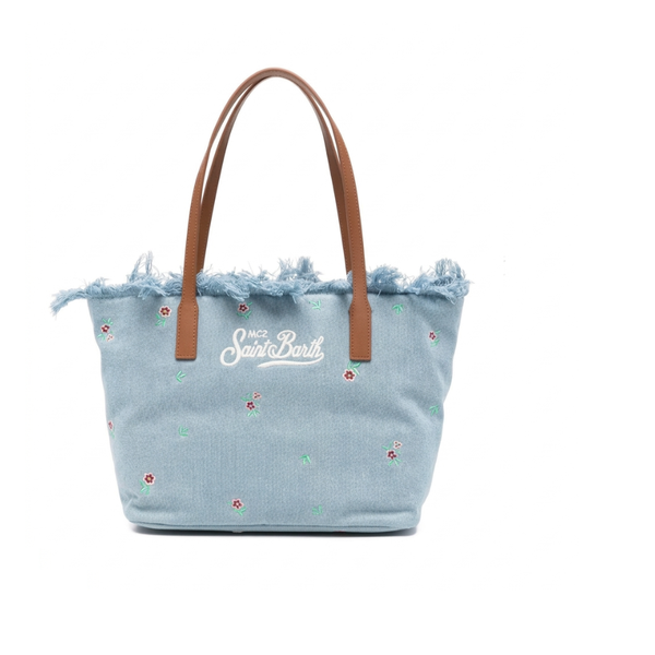 Borsa City Flowers Denim -Saint Barth - immagine 1
