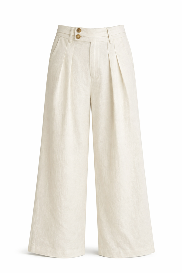 Pantalone Wide-Leg in Lino ELEH - immagine 1